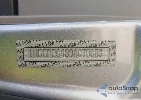 2009 Honda Accord 2.4 Lx-P z USA, uszkodzony, nr VIN 1HGCP26489A079683